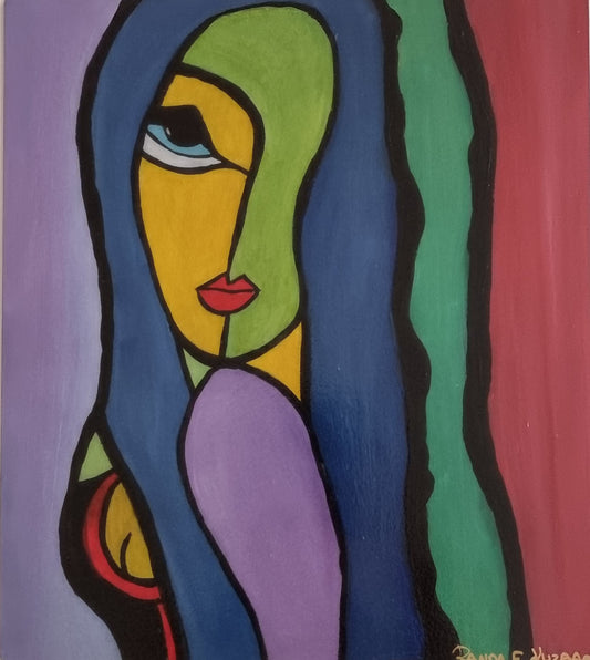 Structured Rhythm – Geometric Composition on Canvas