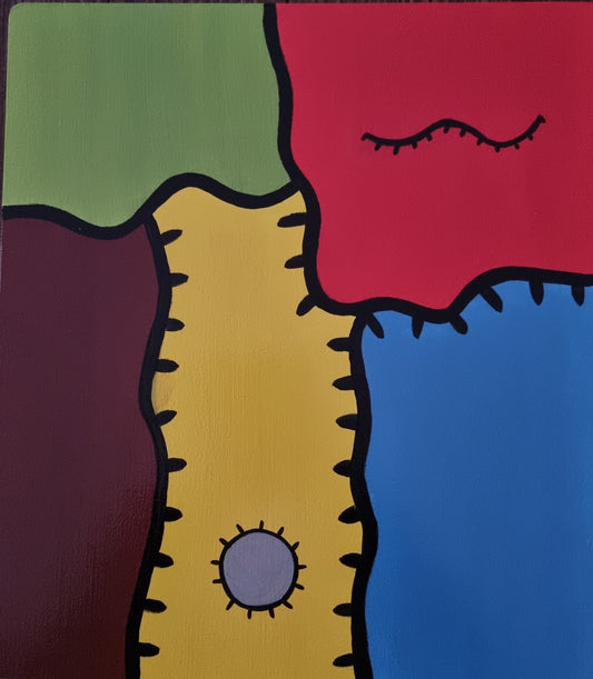 Fragmented Expression – Abstract Face Composition